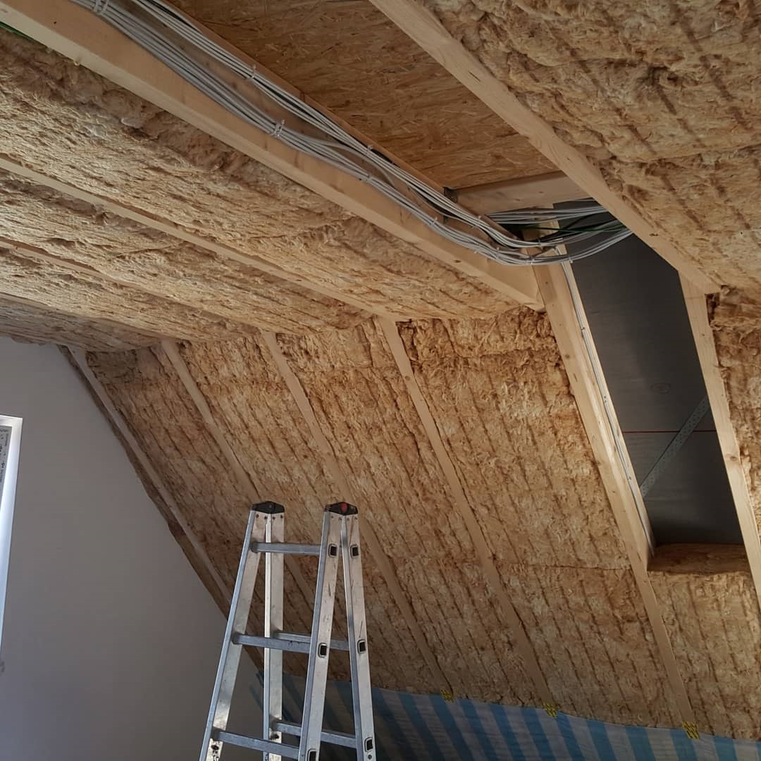 اجرای پشم سنگ در سقف